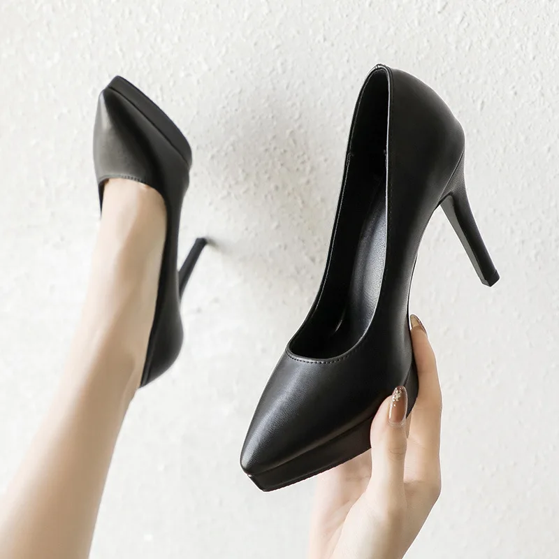 Women Pumps Spring Autumn Brand New Sexy Slip-On Pointed Toe PU 10CM Thin Heels Classics Casual Women Shoes Black Platform
Women Pumps Spring Autumn Brand New Sexy Slip-On Pointed Toe PU 10CM Thin Heels Classics Casual Women Shoes Black Platform