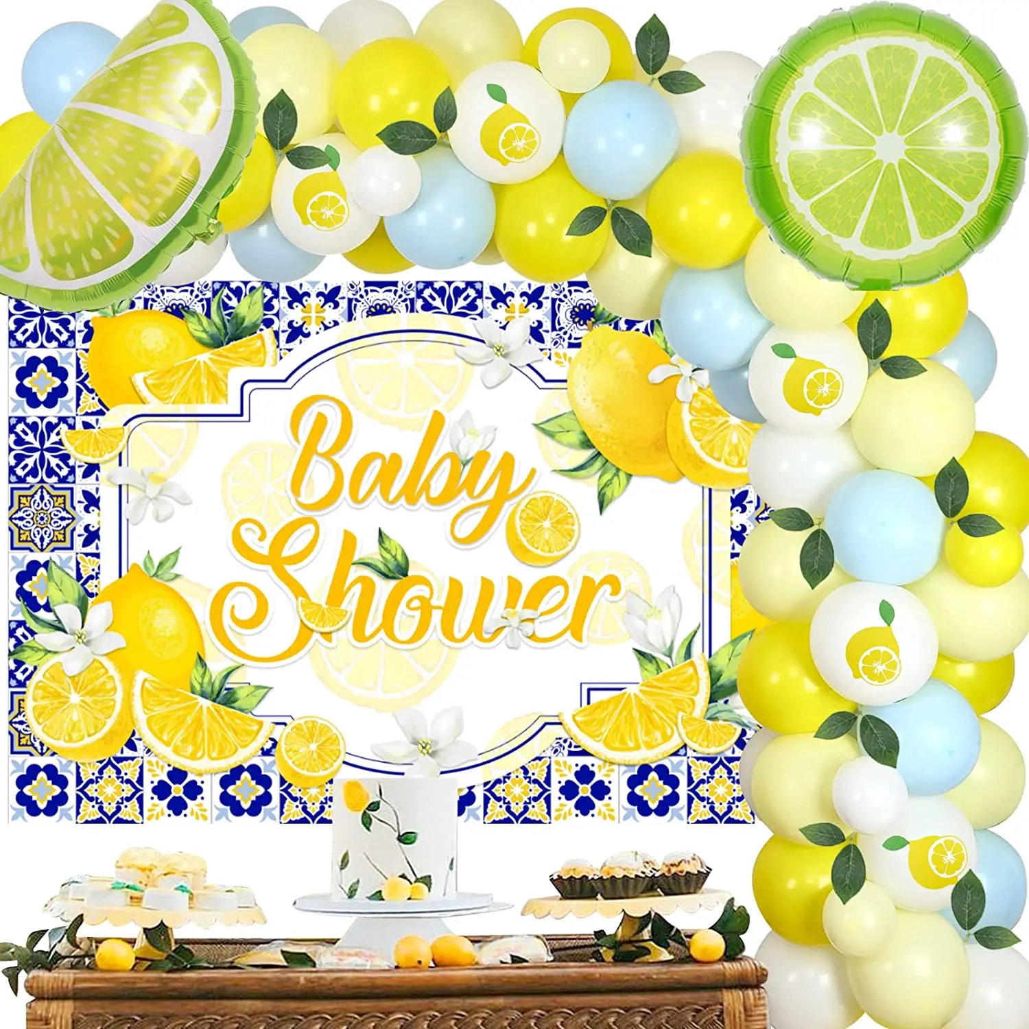 Jollyboom Lemon Baby Shower Decorations with Lemon Balloon Garland Kit Lemonade Baby Shower Backdrop Lemon Foil Balloons
Jollyboom Lemon Baby Shower Decorations with Lemon Balloon Garland Kit Lemonade Baby Shower Backdrop Lemon Foil Balloons