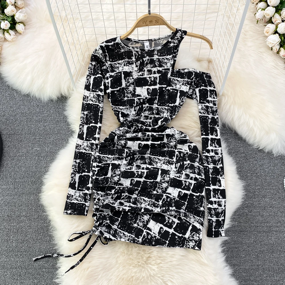 Весна 2022, новое винтажное платье с круглым вырезом, одностороннее платье с открытыми плечами, тонкое платье с завязками и принтом ягодиц 
Весна 2022, новое винтажное платье с круглым вырезом, одностороннее платье с открытыми плечами, тонкое платье с завязками и принтом ягодиц