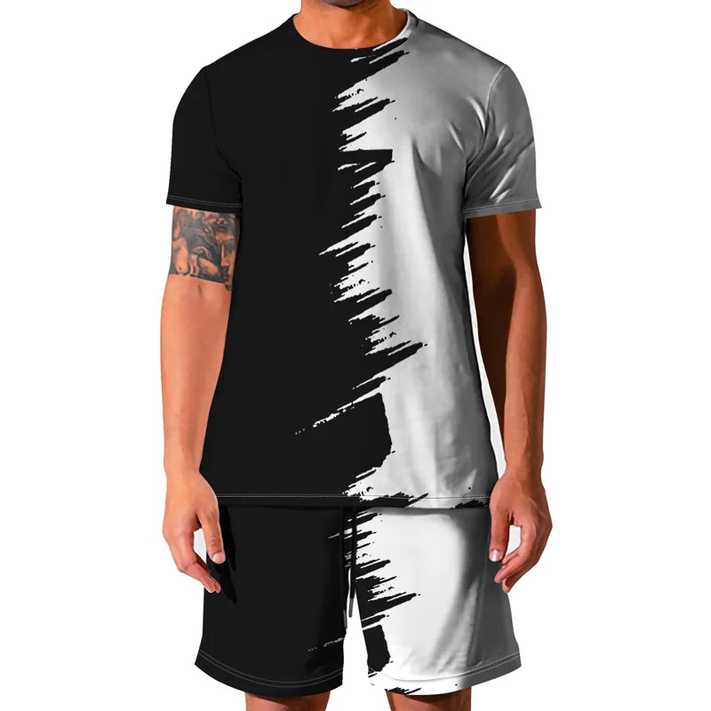 Summer Streetwear Men Set Casual Tracksuit Men Oversized Printed Short-Sleeved T-Shirt+Shorts Sport Suit Breathable Man Clothing
Summer Streetwear Men Set Casual Tracksuit Men Oversized Printed Short-Sleeved T-Shirt+Shorts Sport Suit Breathable Man Clothing
