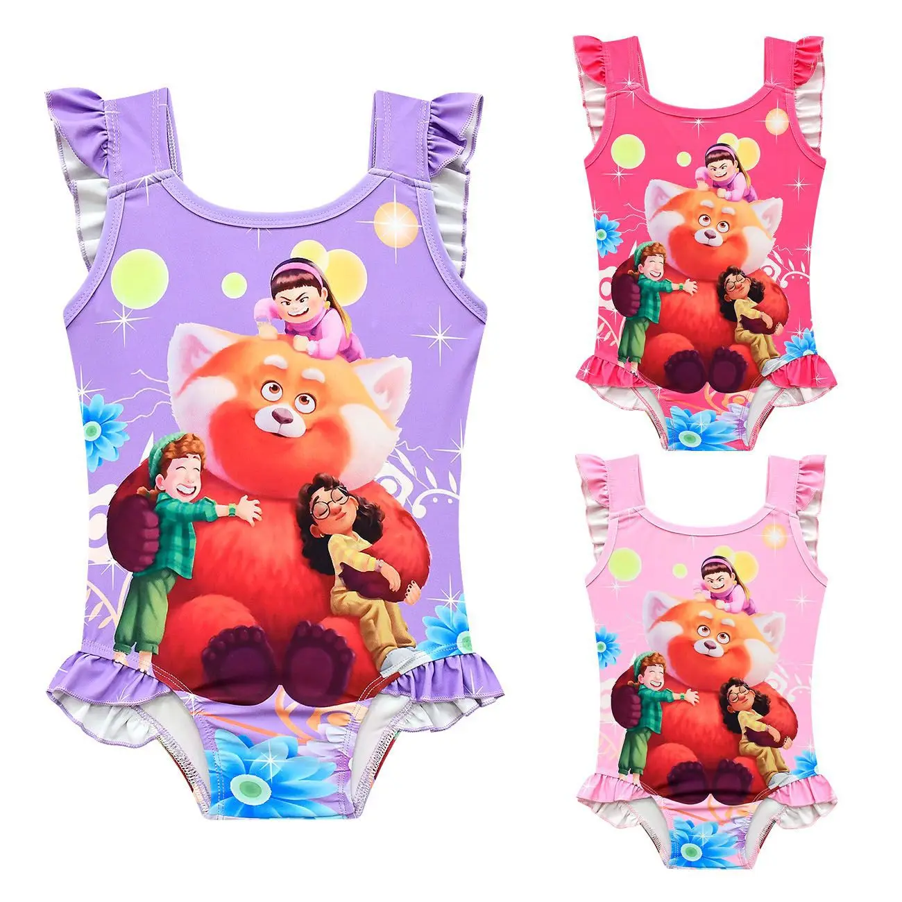 Anime Turning Red Clothes Baby Girls 3D Print Swimsuit Kids One Piece Swimwear Children Cartoon Red Panda Beach Wear Bikini Suit
Anime Turning Red Clothes Baby Girls 3D Print Swimsuit Kids One Piece Swimwear Children Cartoon Red Panda Beach Wear Bikini Suit
