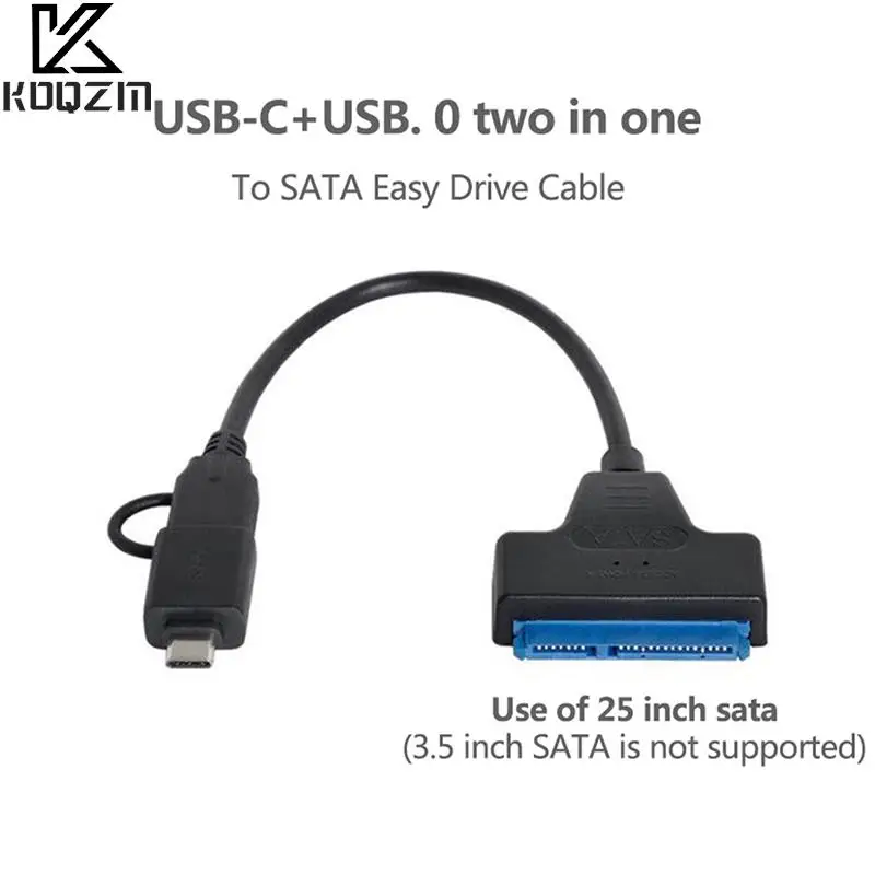 Переходник для жесткого диска SATA-USB 3,0, Кабель-адаптер Type-C/A, передача на OTG для внешнего жесткого диска 2,5 дюйма SSD HDD
Переходник для жесткого диска SATA-USB 3,0, Кабель-адаптер Type-C/A, передача на OTG для внешнего жесткого диска 2,5 дюйма SSD HDD