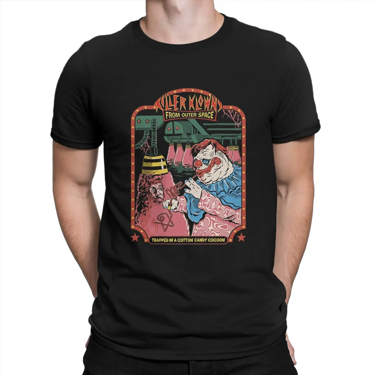 Killer Klowns from Outer Space horror Film Creative TShirt for Men 1980's Vintage Round Neck Pure Cotton TShirt Hip Hop Birthday
Killer Klowns from Outer Space horror Film Creative TShirt for Men 1980's Vintage Round Neck Pure Cotton TShirt Hip Hop Birthday