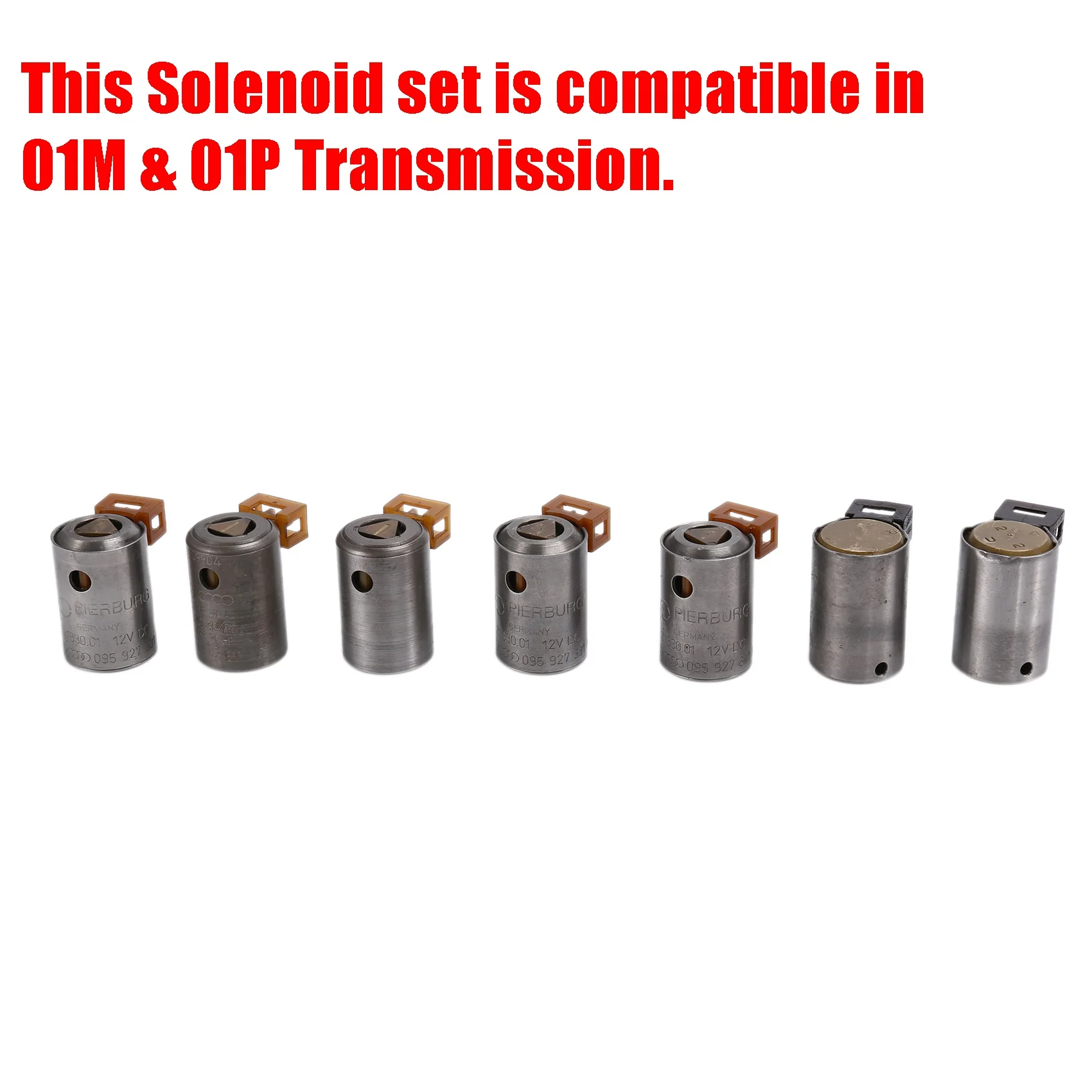 For Golf Jetta Beetle Passat Eurovan 1995-2005 01M 01P Transmission Shift Solenoid TCC / EPC Kit 095927331A 095927333
For Golf Jetta Beetle Passat Eurovan 1995-2005 01M 01P Transmission Shift Solenoid TCC / EPC Kit 095927331A 095927333