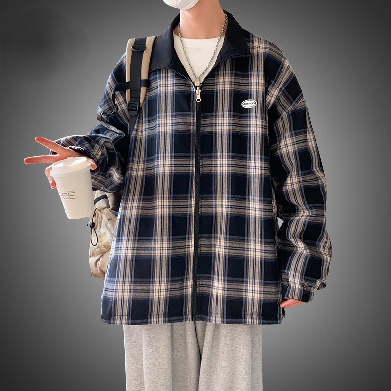Spring Two Side Wear Hooded Jackets Men Windbreaker Mens Plaid Jacket Streetwear Fashion Printed Hip Hop Solid Outfits Coat 2022
Spring Two Side Wear Hooded Jackets Men Windbreaker Mens Plaid Jacket Streetwear Fashion Printed Hip Hop Solid Outfits Coat 2022