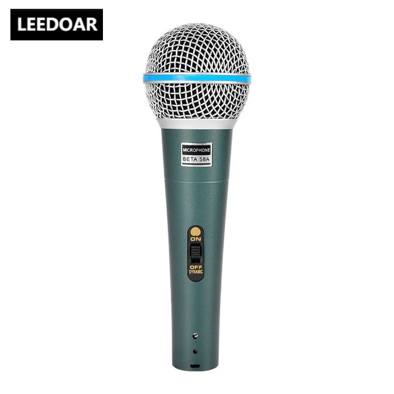 

LEEDOAR BETA 58A Wired Microphone Dynamic Home&amp Studio Recording Handheld Mic for Karaoke Bar Stage Live Performance Podcast