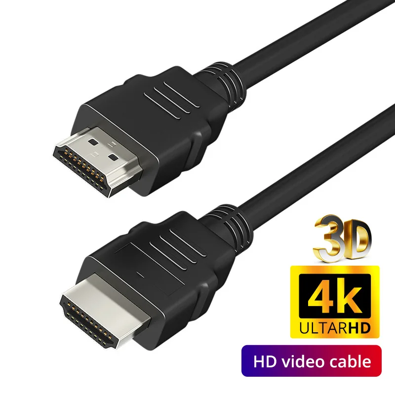 

HDMI-compatible Cable High speed 4K 3D Male To Male gold plated cable for HDTV XBOX PS3 computer 0.5m 1m 1.2m 1.5m 1.8m