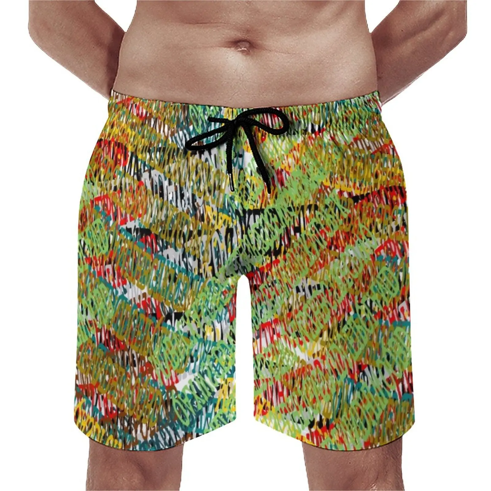 Abstract Letters Board Shorts Summer Colorful Word Print Sports Surf Beach Short Pants Quick Drying Cute Custom Beach Trunks
Abstract Letters Board Shorts Summer Colorful Word Print Sports Surf Beach Short Pants Quick Drying Cute Custom Beach Trunks