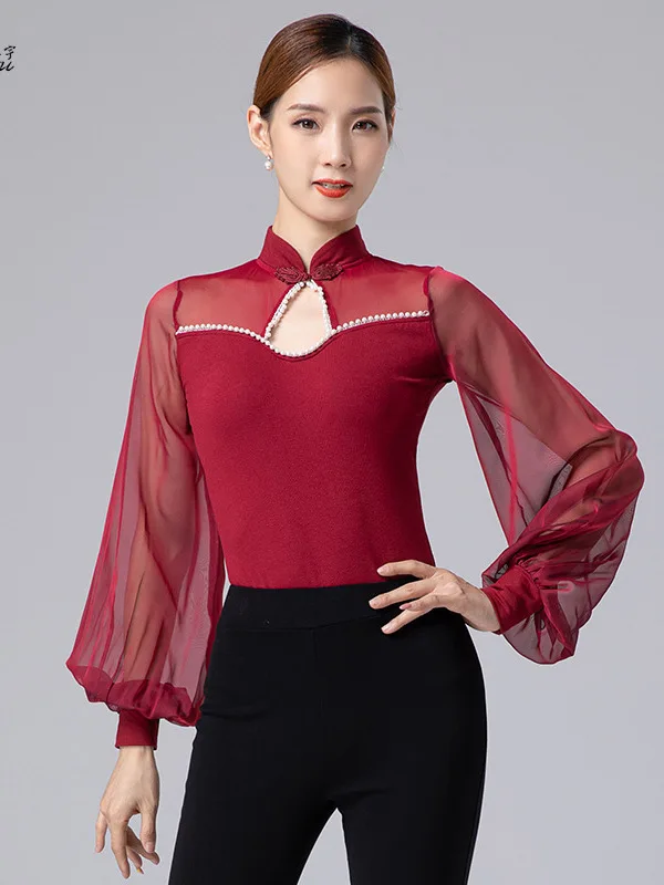 Fashionable body top women's training clothes new modern dance high-end instructor etiquette walk show practice clothes
Fashionable body top women's training clothes new modern dance high-end instructor etiquette walk show practice clothes