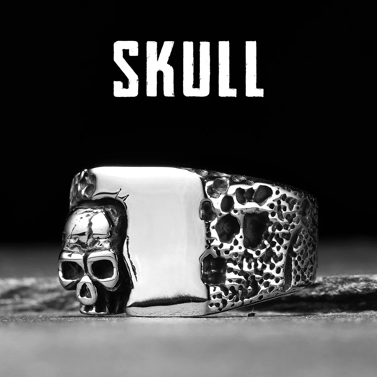 Damaged Skull Men Rings Stainless Steel Women Jewelry Punk Gothic Vintage Silver Fashion Accessories Halloween Gift Wholesale
Damaged Skull Men Rings Stainless Steel Women Jewelry Punk Gothic Vintage Silver Fashion Accessories Halloween Gift Wholesale