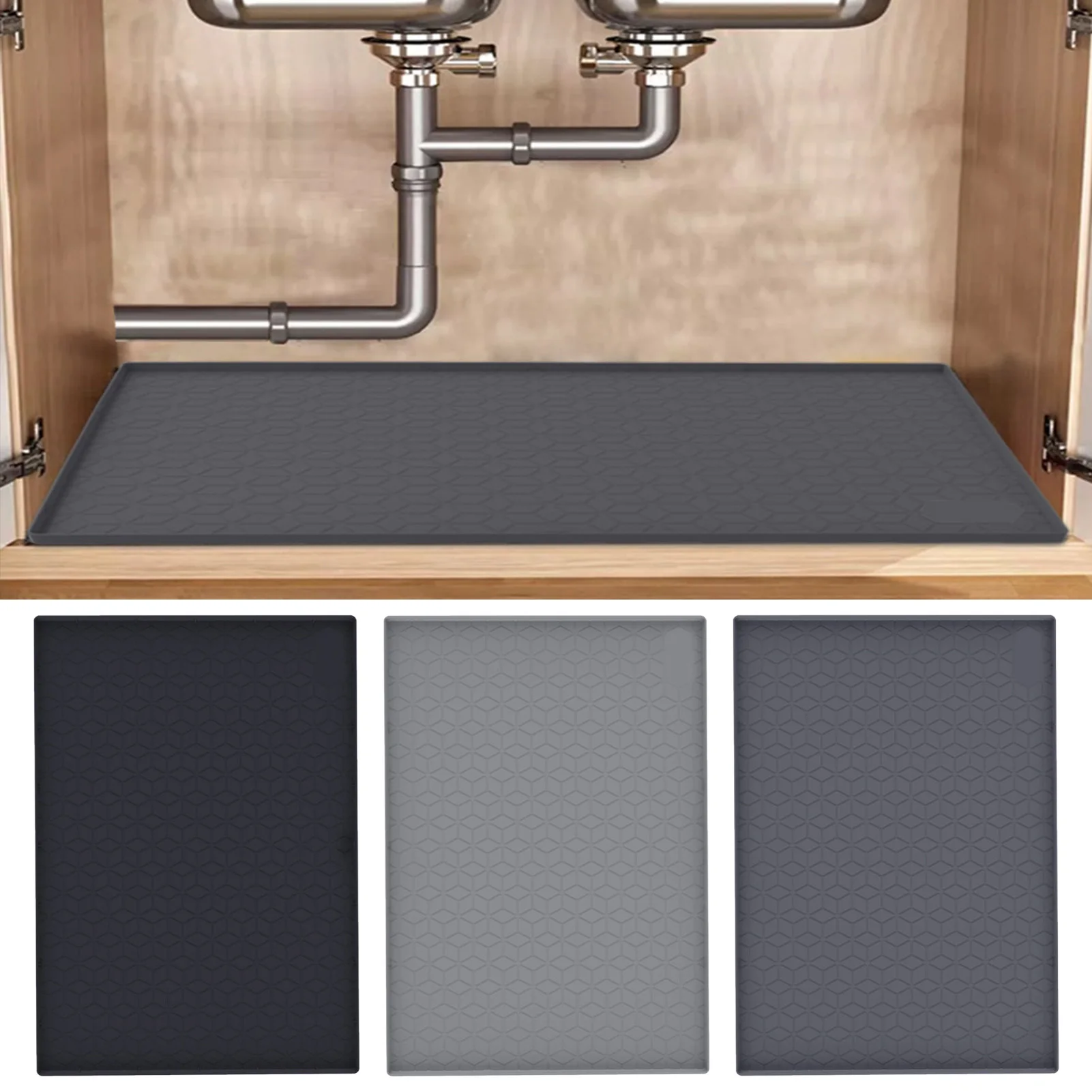 Under Sink Kitchen Cabinet Tray Waterproof Flexible Silicon Mat Under Sink Liner For Kitchen And Bathroom Kitchen Dish Drain Mat
Under Sink Kitchen Cabinet Tray Waterproof Flexible Silicon Mat Under Sink Liner For Kitchen And Bathroom Kitchen Dish Drain Mat