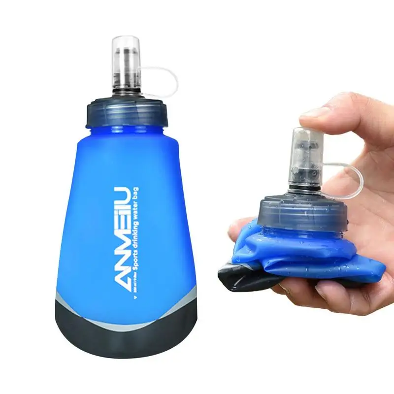 250ml Soft Flask Folding Collapsible TPU Silicone Water Bottle Outdoor Sports Hydration Water Bag Reusable for Backpacking Blue
250ml Soft Flask Folding Collapsible TPU Silicone Water Bottle Outdoor Sports Hydration Water Bag Reusable for Backpacking Blue