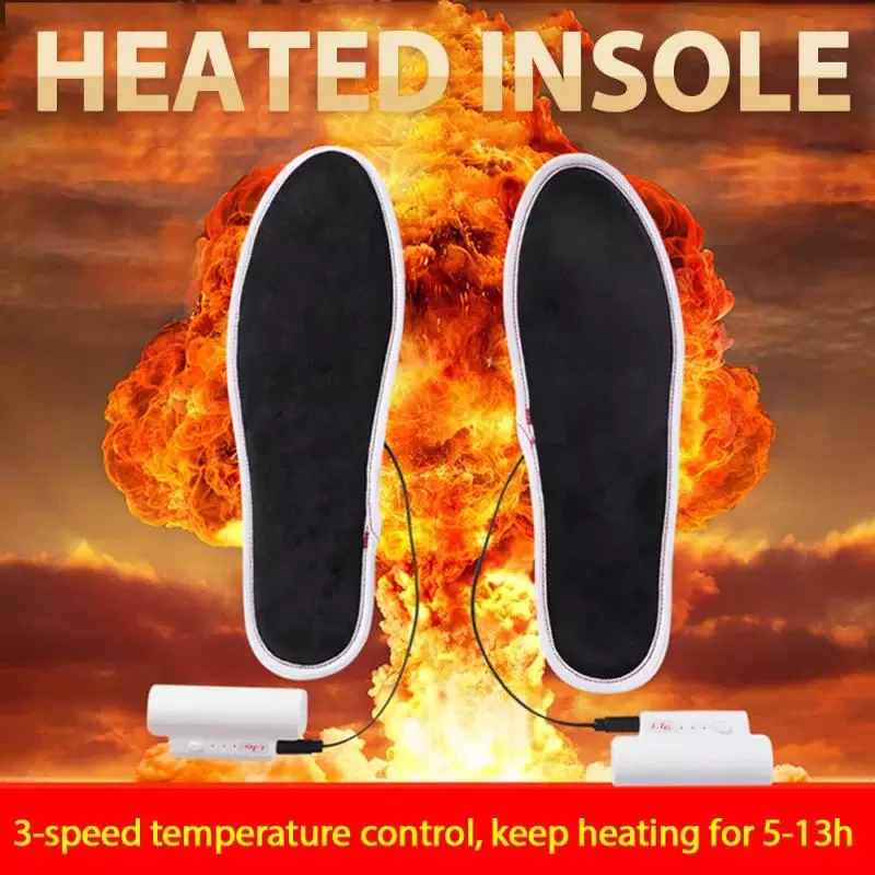 USB Heated Shoe Insoles Rechargeable Electric Heated Insoles Warm Sock Pad Mat Winter Ski Hunting Foot Warmer Sports Insole
USB Heated Shoe Insoles Rechargeable Electric Heated Insoles Warm Sock Pad Mat Winter Ski Hunting Foot Warmer Sports Insole