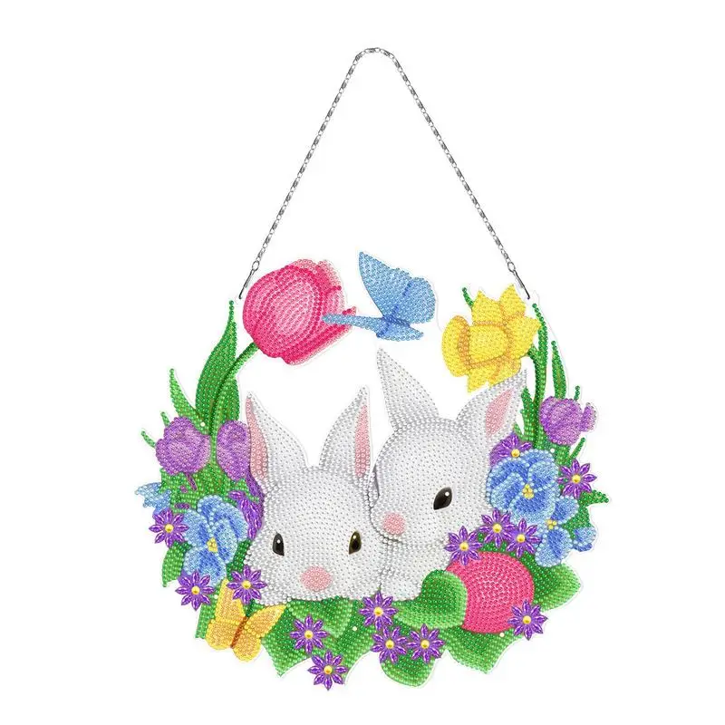 Easter Diamond Art Kit 5D Bunny Flower Diamond DIY Kit Accessories For Outsides Window Decor Easter Hanging Decorations Pendant
Easter Diamond Art Kit 5D Bunny Flower Diamond DIY Kit Accessories For Outsides Window Decor Easter Hanging Decorations Pendant