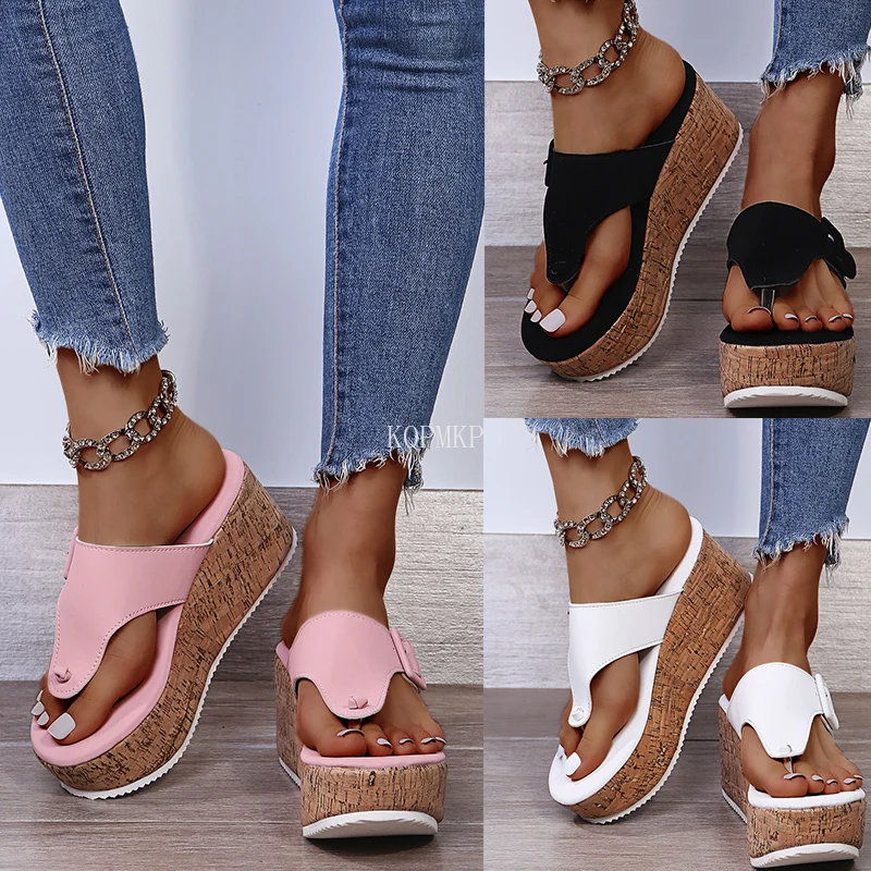 2022 Women Sandals Fashion Brand Wedge Flip Flops High Heel Solid Gladiator Sandal Shoes Narrow Band Party Dress Pump Shoes 
2022 Women Sandals Fashion Brand Wedge Flip Flops High Heel Solid Gladiator Sandal Shoes Narrow Band Party Dress Pump Shoes