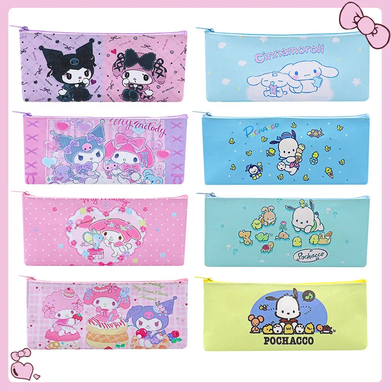 Sanrio пенал Kuromi Cinnamoroll почтовый на молнии, милый канцелярский ящик для школы, школьника, ручка для фотографий, подарки для студентов
Sanrio пенал Kuromi Cinnamoroll почтовый на молнии, милый канцелярский ящик для школы, школьника, ручка для фотографий, подарки для студентов