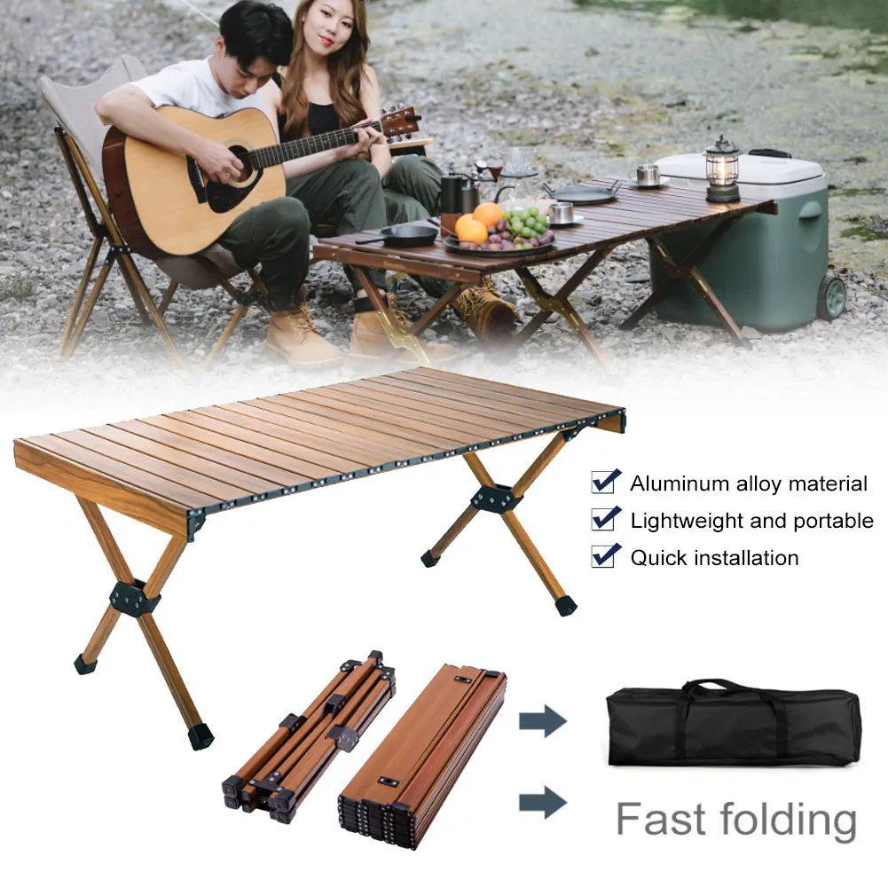 Outdoor Camping Folding Table Roll Up Portable Aluminum Alloy Eggroll Table Camping Lift Table For Picnic BBQ Garden Equipment
Outdoor Camping Folding Table Roll Up Portable Aluminum Alloy Eggroll Table Camping Lift Table For Picnic BBQ Garden Equipment