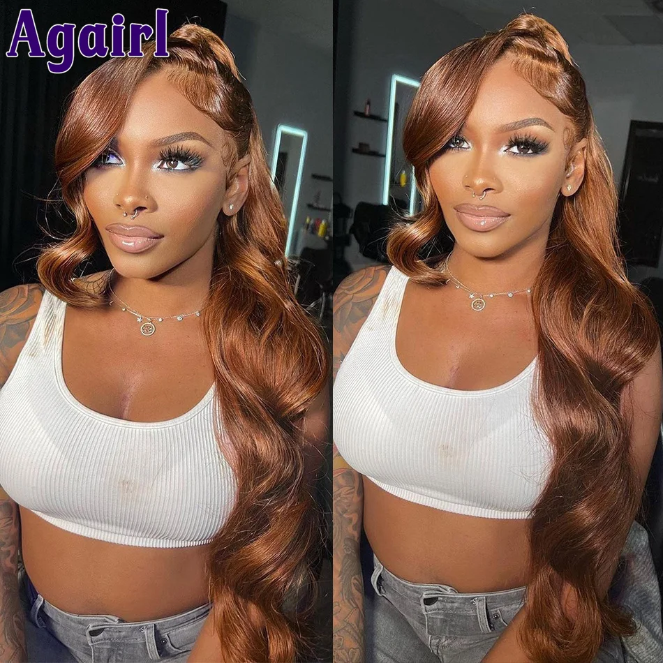 13x4/13x6 Lace Frontal Wig Ginger Brown Body Wave 5X5/4X4 Lace Closure Wigs for Women Peruvian Auburn Colored Human Hair Wigs
13x4/13x6 Lace Frontal Wig Ginger Brown Body Wave 5X5/4X4 Lace Closure Wigs for Women Peruvian Auburn Colored Human Hair Wigs