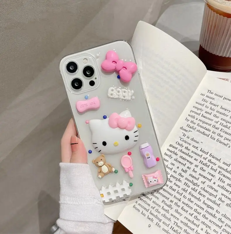 Sanrio Hello Kitty Cute 3D Cartoon Bow Tie Phone Cases For iPhone 12 11 Pro Max XR XS MAX 8 X 7 Lady Girl Anti-drop Soft Cover
Sanrio Hello Kitty Cute 3D Cartoon Bow Tie Phone Cases For iPhone 12 11 Pro Max XR XS MAX 8 X 7 Lady Girl Anti-drop Soft Cover