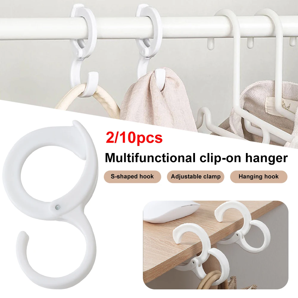 2pcs/10pcs S-Shaped Hook Plastic 4KG Load Hanging Hook Adjustable Snap Ring for Wardrobe Closet Kitchen Coat Hat Storage Hook
2pcs/10pcs S-Shaped Hook Plastic 4KG Load Hanging Hook Adjustable Snap Ring for Wardrobe Closet Kitchen Coat Hat Storage Hook