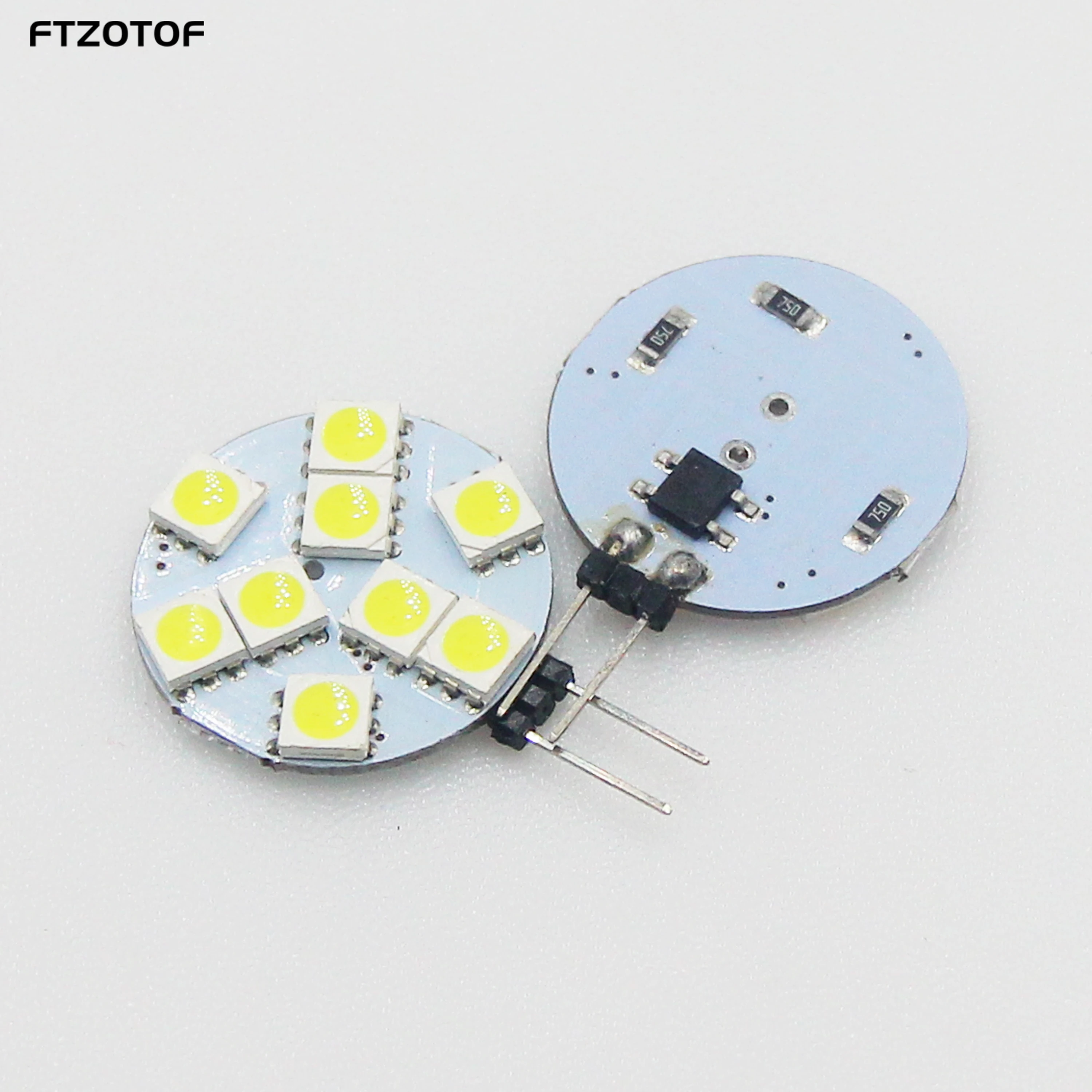 

FTZOTOF 2PCS/LOT COB LED 12V DC 5050 SMD Chip 1.8W G4 Socket 9 Bulbs Cool Warm White 3000K 6500K Light Source For Halogen Lamps