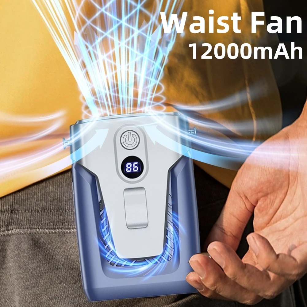 USB Portable Cooler Clip-on 3.7V/1.2A Small Air Conditioner Bladeless 12000mAh Power Bank 3-gear Wind for Outdoor Work
USB Portable Cooler Clip-on 3.7V/1.2A Small Air Conditioner Bladeless 12000mAh Power Bank 3-gear Wind for Outdoor Work