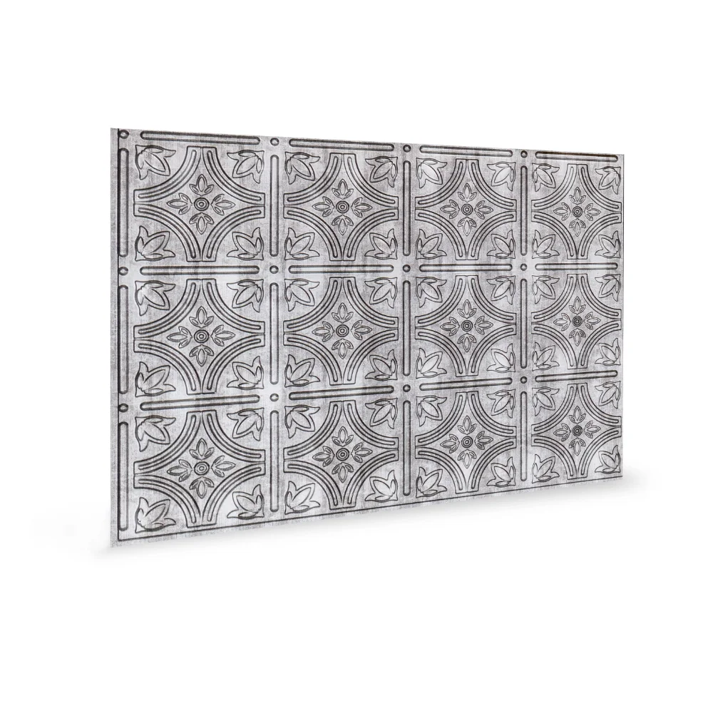 3D PVC Wall , Empire Silver, 18.5" x 24.3", 12pc, 37.5 sq. ft.24.30 x 18.50 x 1.00 Inches
3D PVC Wall , Empire Silver, 18.5" x 24.3", 12pc, 37.5 sq. ft.24.30 x 18.50 x 1.00 Inches