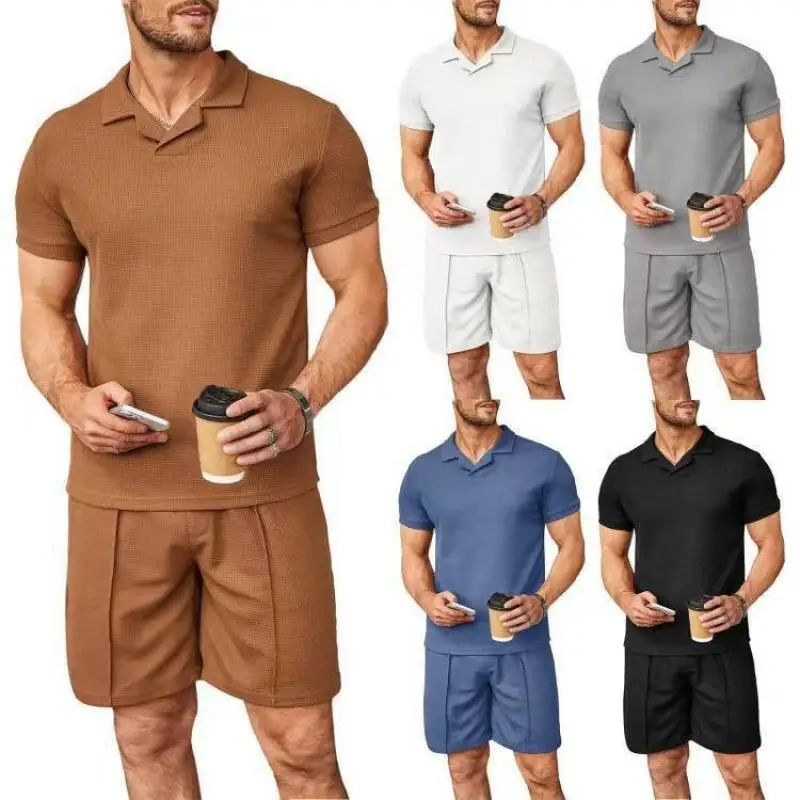 2023 Fashion Men Casual Set Streetwear Short Sleeve Polo Shirt + Shorts Summer Harajuku Sportswear Tracksuit Men Clothing
2023 Fashion Men Casual Set Streetwear Short Sleeve Polo Shirt + Shorts Summer Harajuku Sportswear Tracksuit Men Clothing
