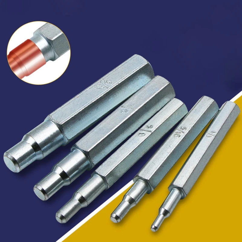 Universal Copper Pipe Expander (1 Set of 5) for Expansion and Expansion of Copper Pipes
Universal Copper Pipe Expander (1 Set of 5) for Expansion and Expansion of Copper Pipes