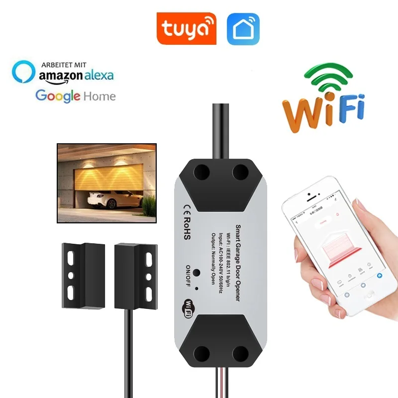 Top WiFi Garage Door Opener Smart Gate Door Controllor Compatible With Alexa Echo Google Home Smart Life Tuyasmart IOS Android
Top WiFi Garage Door Opener Smart Gate Door Controllor Compatible With Alexa Echo Google Home Smart Life Tuyasmart IOS Android