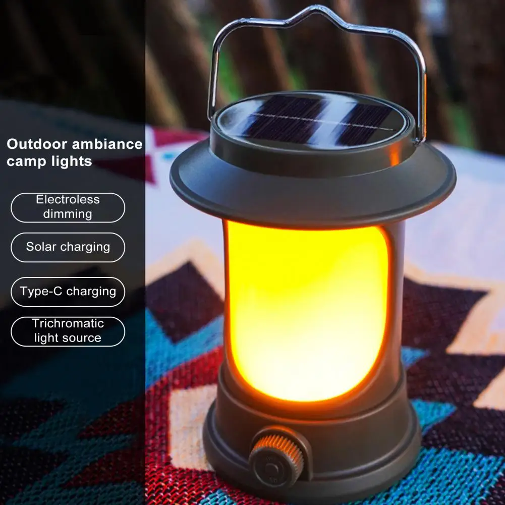 Portable Camping Light Waterproof Solar-powered Led Camping Lantern Dimmable Portable Emergency Light with Multiple Modes
Portable Camping Light Waterproof Solar-powered Led Camping Lantern Dimmable Portable Emergency Light with Multiple Modes