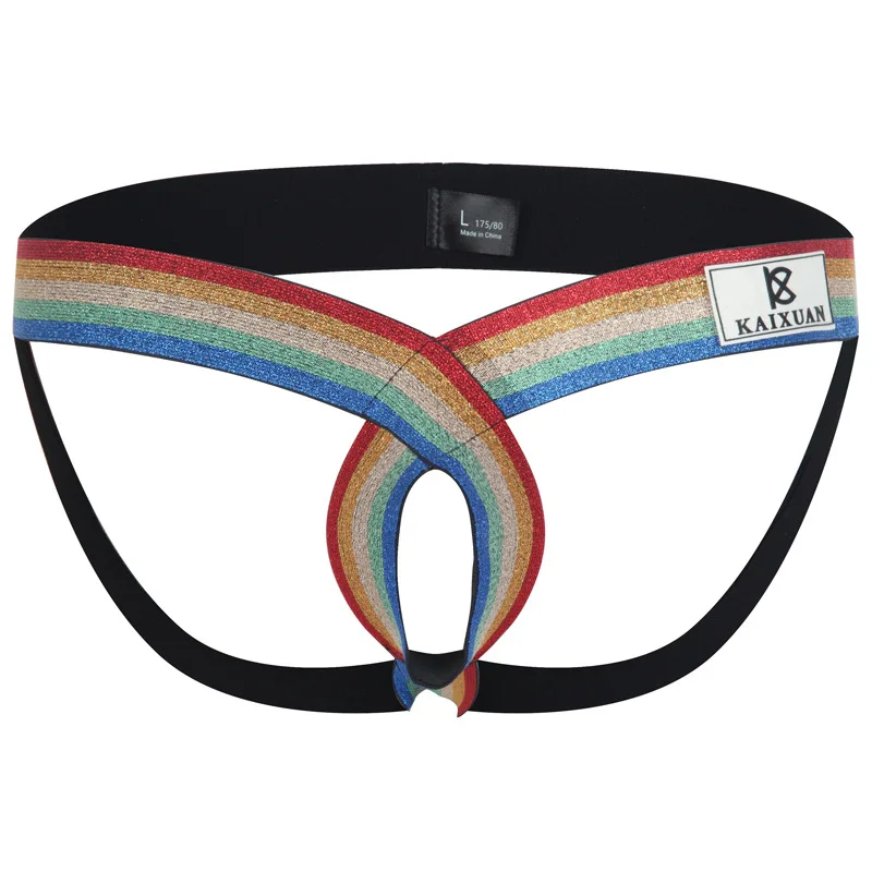 Thongs Brief Underwear Men G-String Sexy Ring Cockring Open Crotch Rainbow Exotic Lingerie Underpants Gay Sexy Underwear
Thongs Brief Underwear Men G-String Sexy Ring Cockring Open Crotch Rainbow Exotic Lingerie Underpants Gay Sexy Underwear