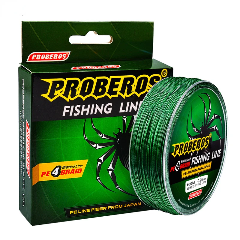 

4 Strands Fishing Line Multifilament 6LB-100LB Japan PE Weave Multifilament Line Carp Fishing Japanese Braided Wire 100M PE Line