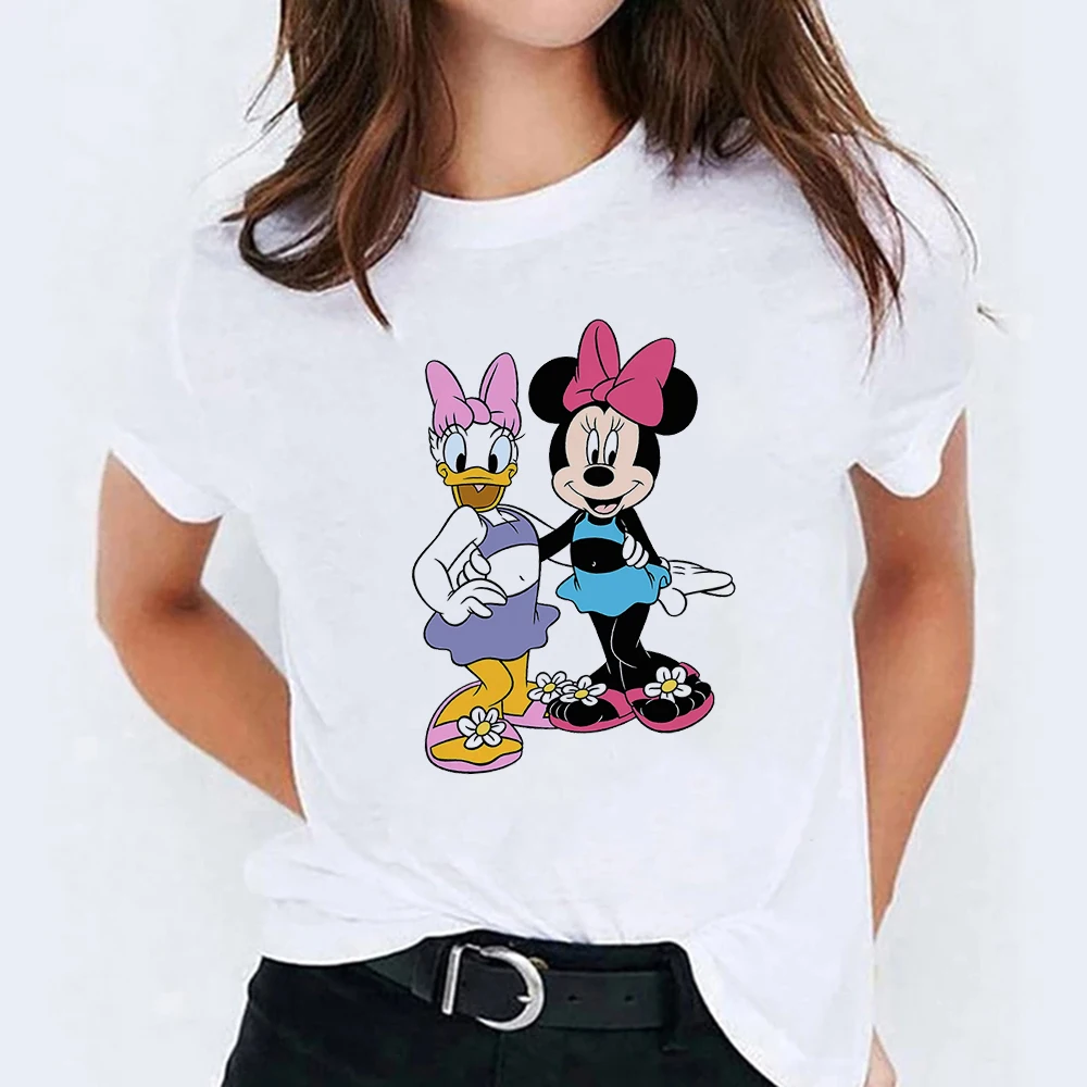 Clothes S-2XLComfortable Tshirt Female Trend Disney White Women T-Shirts Minnie And Daisy Printing Tees Short Sleeve O-Neck Top
Clothes S-2XLComfortable Tshirt Female Trend Disney White Women T-Shirts Minnie And Daisy Printing Tees Short Sleeve O-Neck Top