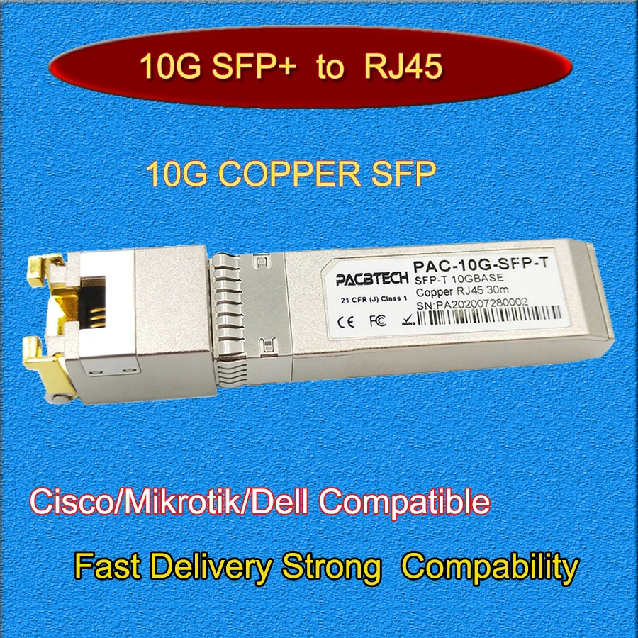 10G SFP+ to RJ45 Copper Module 10gb SFP RJ45 Module SFP SFP+-T 10GBase-T Copper SFP 30M For Cisco Mikrotik TP-Link D-Link 
10G SFP+ to RJ45 Copper Module 10gb SFP RJ45 Module SFP SFP+-T 10GBase-T Copper SFP 30M For Cisco Mikrotik TP-Link D-Link