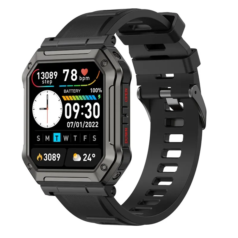 

2023 Bluetooth Смарт-часы с вызовом 1,91 дюйма IP68 водонепроницаемые спортивные часы 24 часа мониторинг здоровья уличные военные Смарт-часы для мужчин
