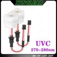 High Quality Deep UV LED Ultraviolet Lamps 270nm 275nm 280nm UVC 5V 12V 24V For Water Purification Disinfection Sterilization
