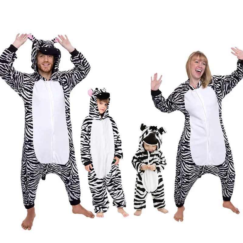 Family Kigurumi Pajamas Zebra Animal Onesie Cosplay Costume Pajamas For Babies Kids and Adults
Family Kigurumi Pajamas Zebra Animal Onesie Cosplay Costume Pajamas For Babies Kids and Adults