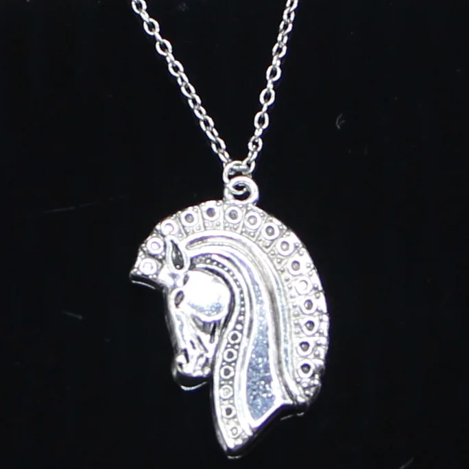 

New Fashion Necklace 42x26mm Horse Pendants Short Long Women Men Colar Gift Jewelry Choker