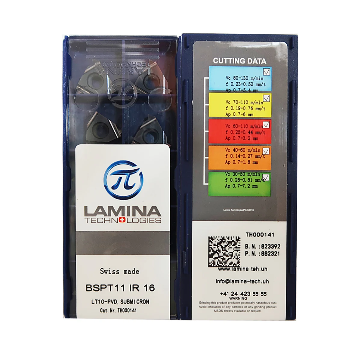 LAMINA 100% Original BSPT14 IR16 LT10 BSPT11 IR16 LT10 BSPT19 ER16 LT10 CNC Lathe Machine Treading Turning Toos Insert
LAMINA 100% Original BSPT14 IR16 LT10 BSPT11 IR16 LT10 BSPT19 ER16 LT10 CNC Lathe Machine Treading Turning Toos Insert