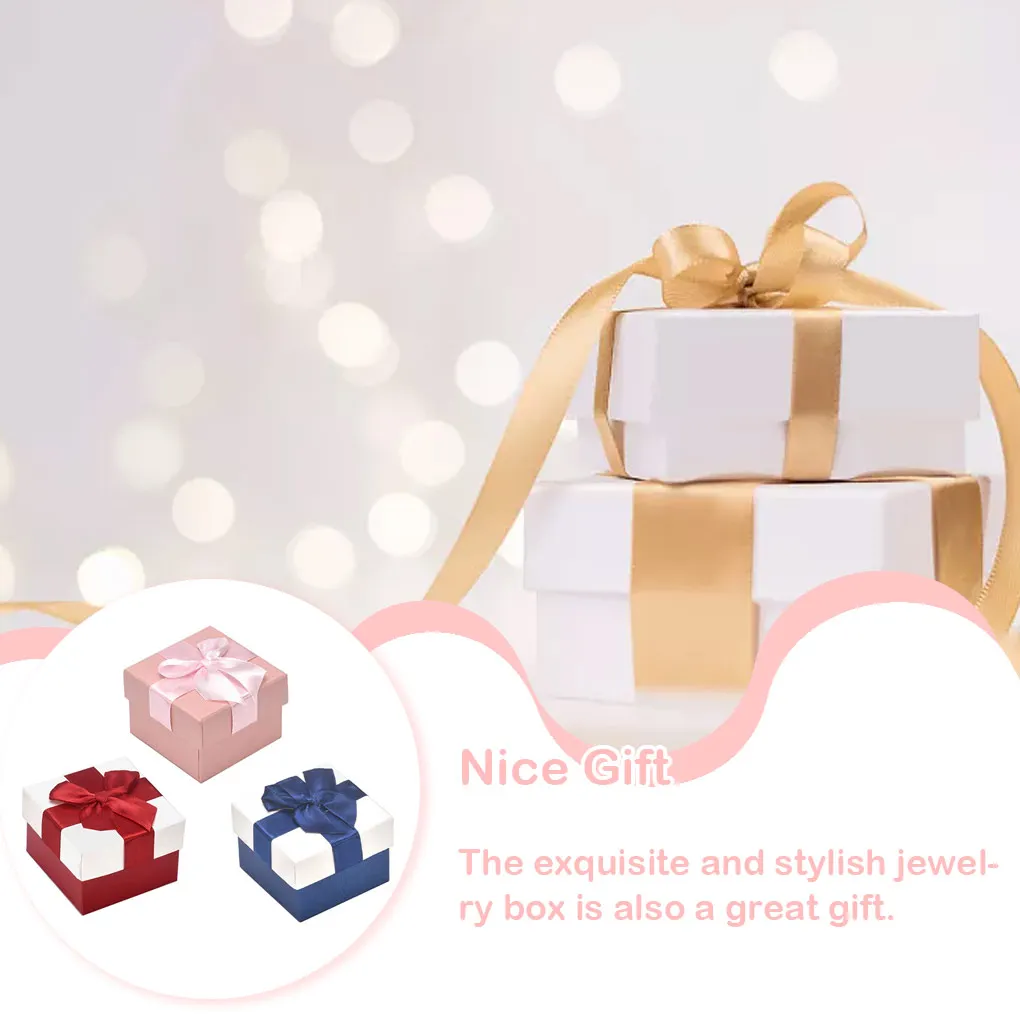 12 шт. коробка с бантом, Подарочная коробка для хранения сережек, органайзер для ювелирных изделий, колец, ожерелий, маленькая модная упаковка для хранения розового цвета 
12 шт. коробка с бантом, Подарочная коробка для хранения сережек, органайзер для ювелирных изделий, колец, ожерелий, маленькая модная упаковка для хранения розового цвета