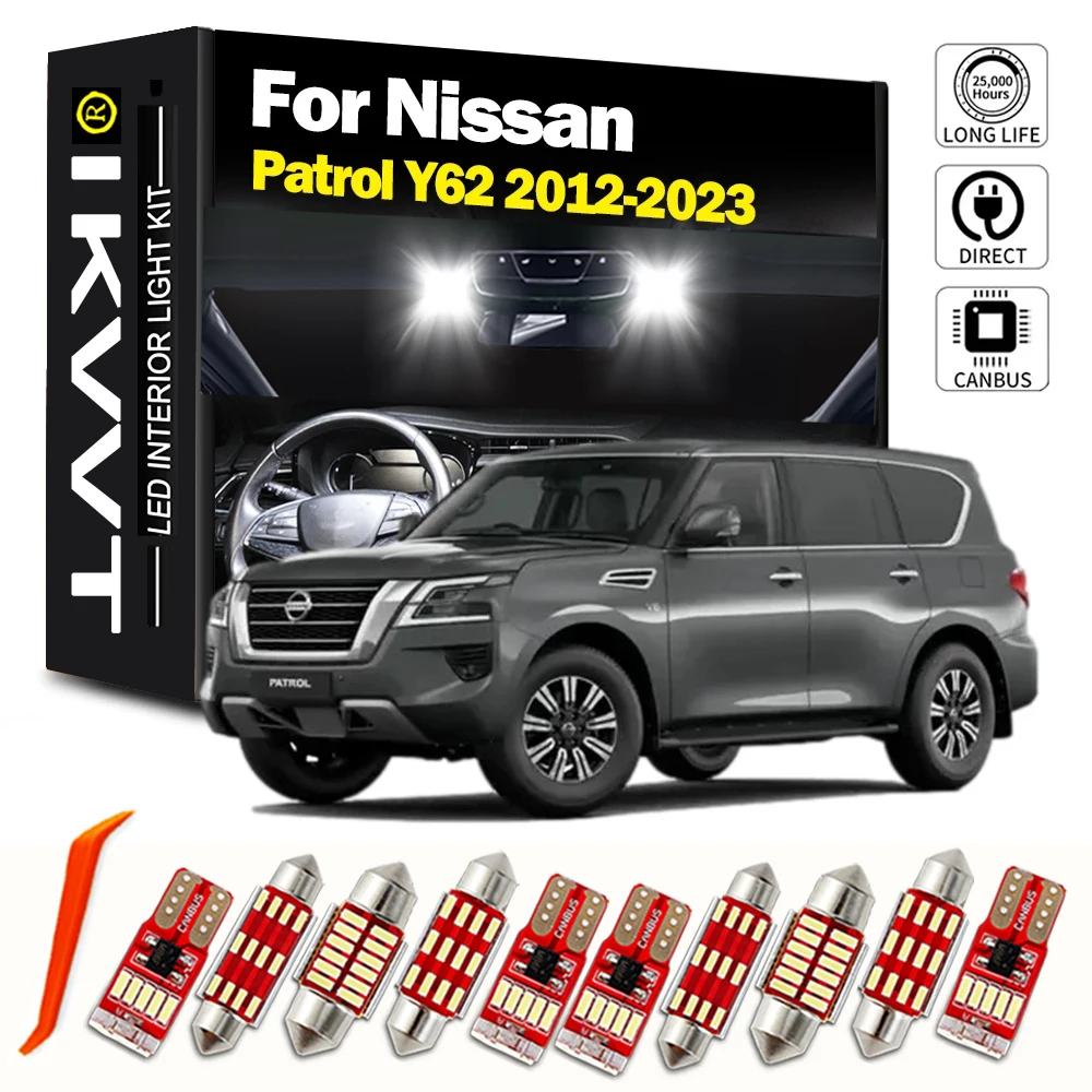 IKVVT 15 шт. Canbus для Nissan патруль Y62 2012 - 2017 2018 2019 2020 2021 2022 2023 автомобильная карта