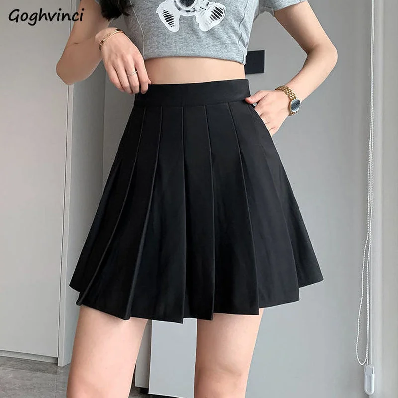 Pleated Skirts Women JK Preppy Japan Style Chic Girlish Basic All-match Summer New Arrival Retro Streetwear Cool Sweet Casual BF 
Pleated Skirts Women JK Preppy Japan Style Chic Girlish Basic All-match Summer New Arrival Retro Streetwear Cool Sweet Casual BF