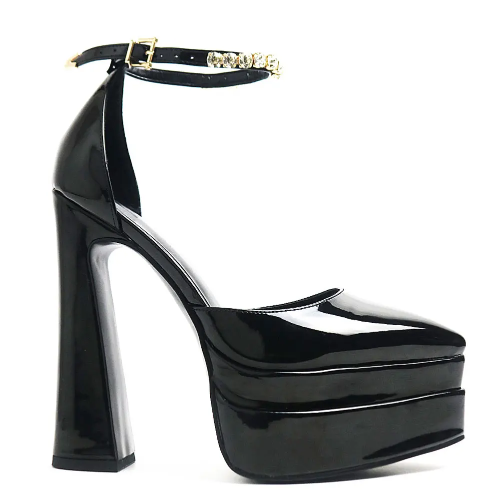 Gnazhee Brand Design Great Quality Pointed Toe Platform Black White High Heels Party Wedding Sandals Women's Shoes
Gnazhee Brand Design Great Quality Pointed Toe Platform Black White High Heels Party Wedding Sandals Women's Shoes