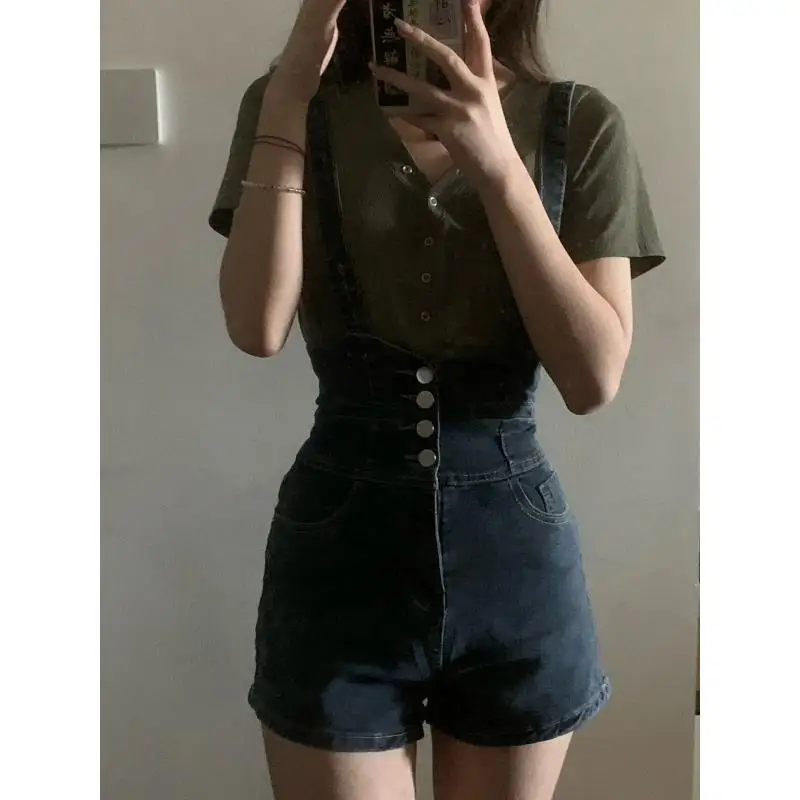 Ultra-high waist denim overalls women 2022 summer new niche chic retro slim fit and slim all-match shorts
Ultra-high waist denim overalls women 2022 summer new niche chic retro slim fit and slim all-match shorts