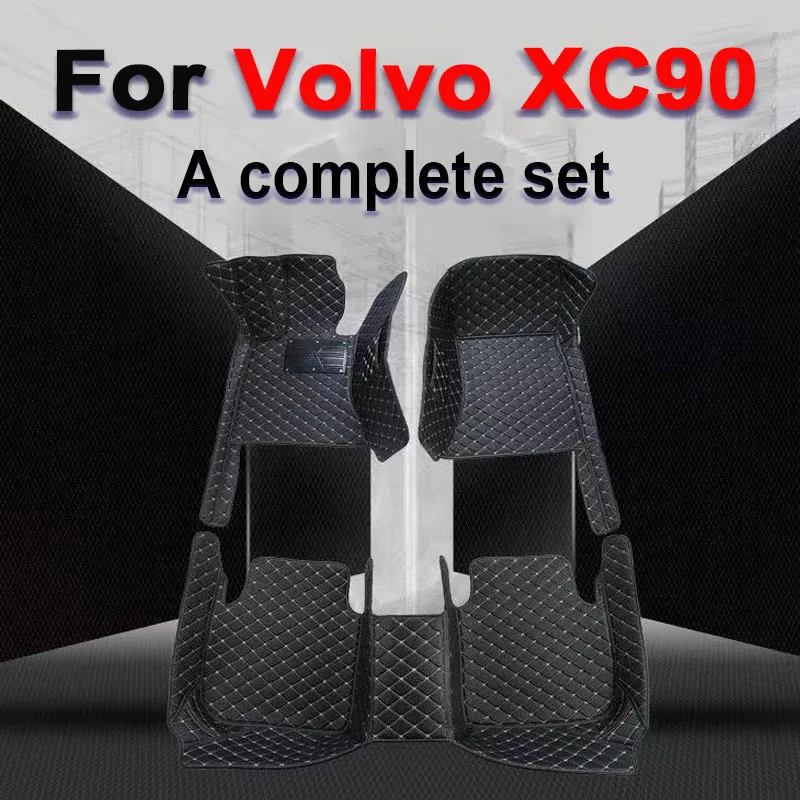 

Автомобильный напольный коврик для Volvo XC90 MK1 2002 ~ 2014, 7-местный грязеотталкивающий кожаный коврик, напольные покрытия для автомобилей, автомобильные аксессуары, внутренняя часть