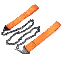U50 Pocket Chainsaw Multifunctional Survival Chain Saw, Outdoor Emergency Handheld Chainsaws Cutting Hand Tools Chain Saws