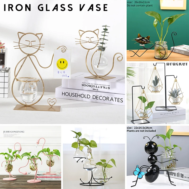 Metal Vase Flamingo Shape Glass Tabletop Plant Bonsai Flower Wedding Decorative Cat Shaped Flower Vase Home Decoration
Metal Vase Flamingo Shape Glass Tabletop Plant Bonsai Flower Wedding Decorative Cat Shaped Flower Vase Home Decoration