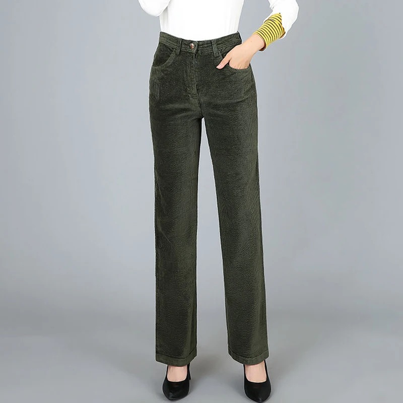 2023 Spring Fashion Women's Corduroy Pants Large Size High Waist Wide Leg Pants Women Vintage Brown Straight Trousers
2023 Spring Fashion Women's Corduroy Pants Large Size High Waist Wide Leg Pants Women Vintage Brown Straight Trousers