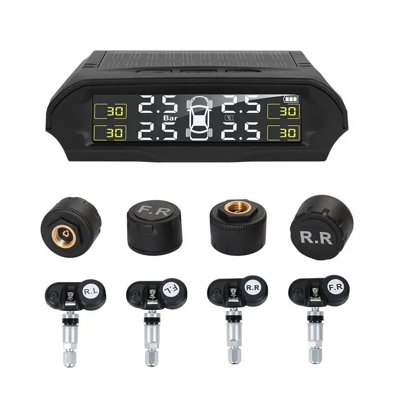 TPMS Solar Tire Pressure Monitoring System | TPMS Built-in And External Tire Pressure Display Tire Pressure Detection Color
TPMS Solar Tire Pressure Monitoring System | TPMS Built-in And External Tire Pressure Display Tire Pressure Detection Color